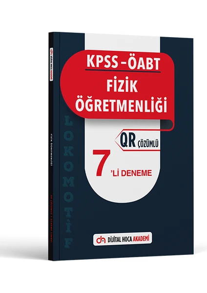 Dijital Hoca Akademi 2023 KPSS Öabt Fizik Öğretmenliği Lokomotif Serisi Qr Çözümlü 7'li Deneme