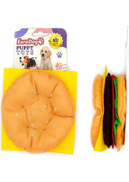 Eurodog Puppy Pet Toys Hamburger Köpek Oyuncağı
