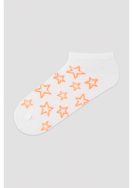 Renkli Star 3Lü Patik Çorap