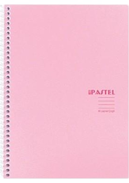 12 Adet (6 Kareli-6 Çizgili) A4 Pastel Show Spiralli 72 Yaprak Defter fiyatları