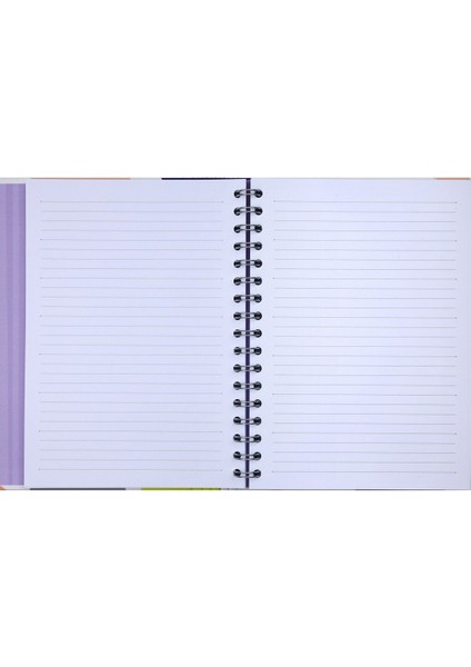 Keskin Color Victoria's Journals 16,5X22,5 cm Gizli Spiralli Çizgili Defter Tarihsiz Not Defteri - Candy Polka