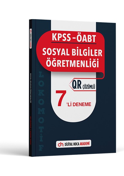 2023 KPSS Öabt Sosyal Bilgiler Öğretmenliği Lokomotif Serisi Qr Çözümlü 7'li Deneme Akademi