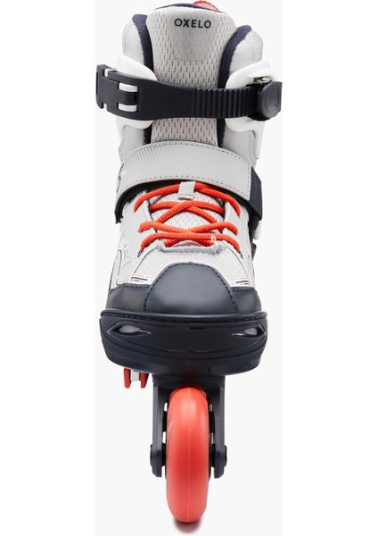 OXELO Çocuk Fitness Pateni - Gri / Kırmızı - FIT3