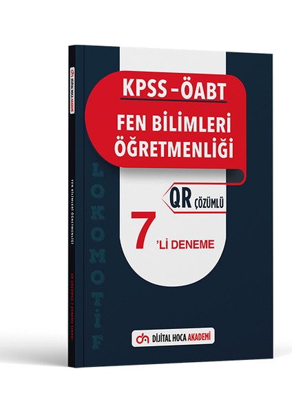 2023 KPSS Öabt Fen Bilimleri Öğretmenliği Lokomotif Serisi Qr Çözümlü 7'li Deneme Akademi