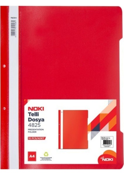 Telli Dosya Pls A4 Eco Kırmızı 50 Telli Dosya