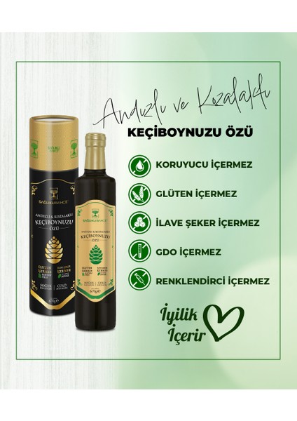 Andızlı ve Kozalaklı Keçiboynuzu Özü 670 gr
