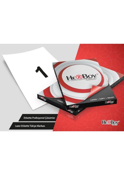 15 Paket HB-1000 210 x 297 mm Lazer Etiket ( A4 Etiket ) 100LÜ