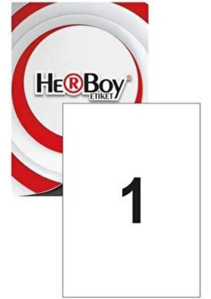 15 Paket HB-1000 210 x 297 mm Lazer Etiket ( A4 Etiket ) 100LÜ