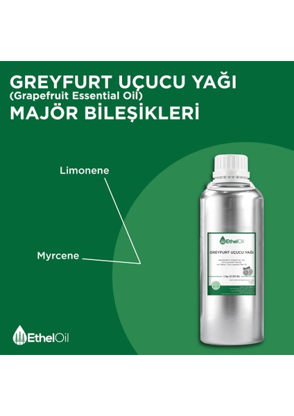 Greyfurt Uçucu Yağı - Etheloil - 1 kg - %100 Saf ve Doğal Uçucu Yağ - Üretici Firma, Yüksek Kalite – Grapefruit Essential Oil - Citrus Paradisi Macfad.