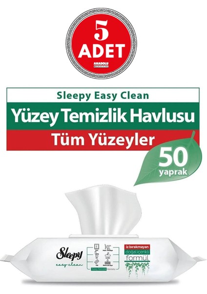 Easy Clean Yüzey Temizlik Havlusu 50'li x 5