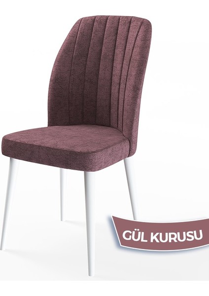 Concept Teo Serisi 80X132 Açılabilir Beyaz Mermer Desen Mutfak Masası Takımı ve 6 Sandalye fırsatları