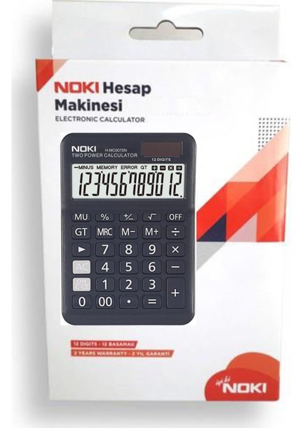 3 Adet H-MC007BN Hesap Makinesi 12 Hane Beyaz