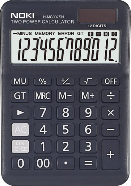 3 Adet H-MC007BN Hesap Makinesi 12 Hane Beyaz
