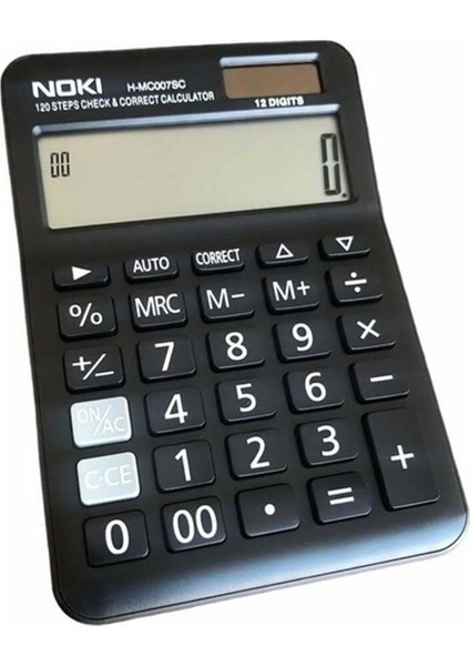3 Adet H-MC007BN Hesap Makinesi 12 Hane Beyaz
