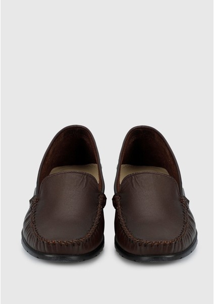 Kahve Deri Kadın Ayakkabı modelleri