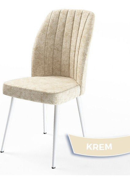 Concept Mun Serisi, 80X132 Açılabilir Mdf Beyaz Mermer Desen Mutfak Masası Takımı 6 Sandalye fırsatları