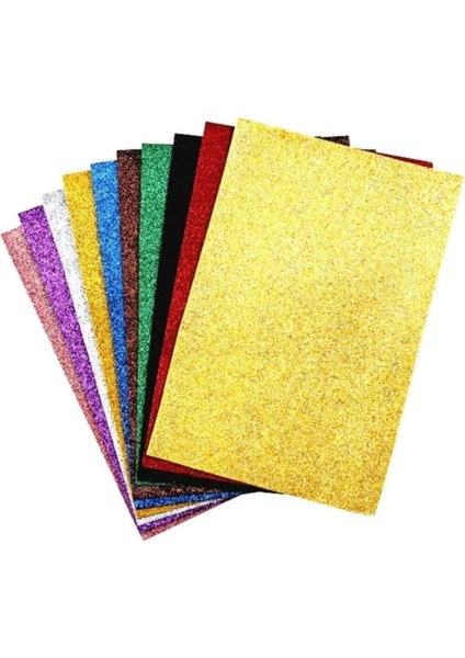 40 Adet A4 Simli Eva 20X30CM Altın