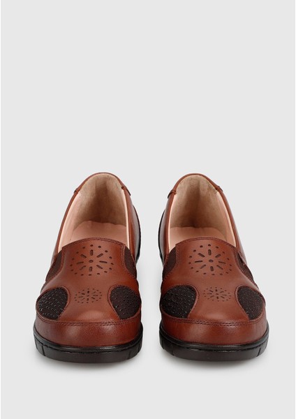 Kahve Deri Kadın Ayakkabı modelleri