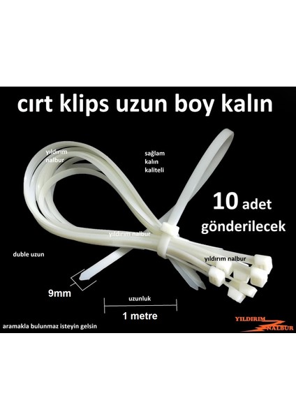 10 Adet Cırt Klips 90 x 100 Cm Kablo Kelepçesi Plastik Cırt Kelepçe Polis Kelepçe fiyatları