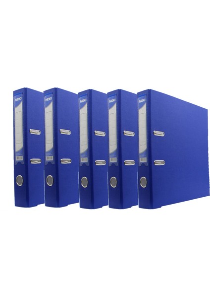Dar Plastik Klasör (56412-130) Mavi 5 Li Paket