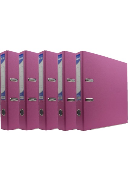 Dar Plastik Klasör (56412-070) Pembe 5 Li Paket