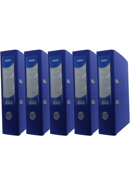 Geniş Plastik Klasör (56411-130) Mavi 5 Li Paket