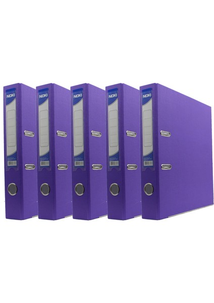 Dar Plastik Klasör (56412-100) Mor 5 Li Paket