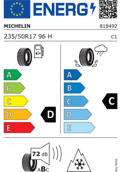 235/50 R17 96H Crossclimate 2 Aw 4 Mevsim Oto Lastiği ( Üretim Yılı: 2023 ) modelleri