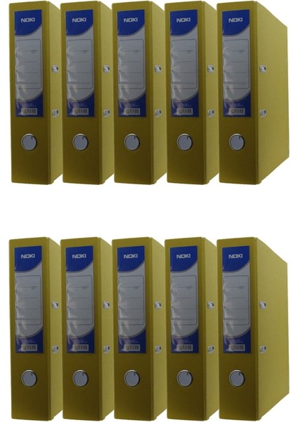 Geniş Plastik Klasör (56411-030) Sarı 10 Lu Paket