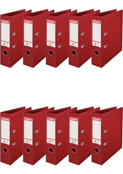 Geniş Plastik Klasör (9940) Kırmızı 10 Lu Paket