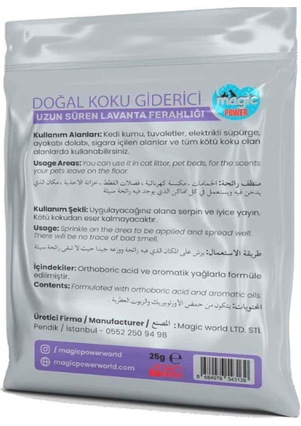 Magic Power Kedi Kumu Koku Giderici Sensitiv 25 Gr