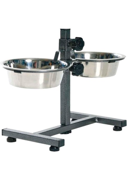 Ikili Ayaklı Çelik Mama Kabı 2X945 ml