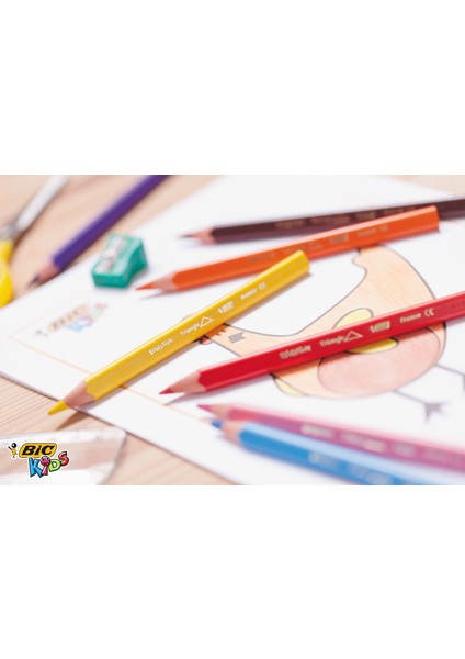5 Adet Kids Evolution Triangle Üçgen Jumbo Boya Kalemi 12+1 Renk Metal Tüp