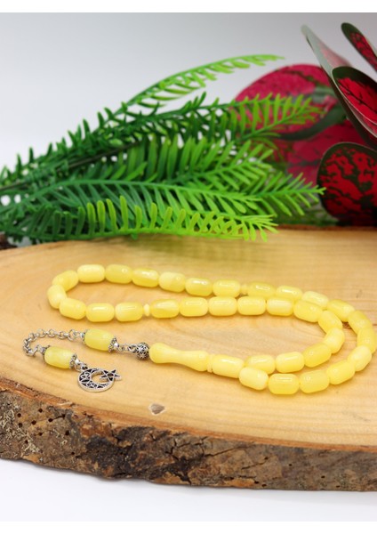 Sarı Kapsül Kesim Beyrut Damla Benzetmesi Toz Kehribar Tesbih 201022241 fırsatları