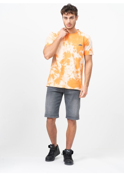 Orijinal Erkek T-Shirt Batik Turuncu