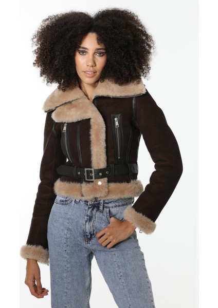 Kadın Kahverengi Kısa Süet Ceket fiyatları