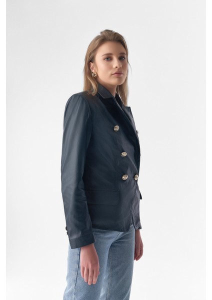 Kadın Lacivert Blazer Ceket modelleri