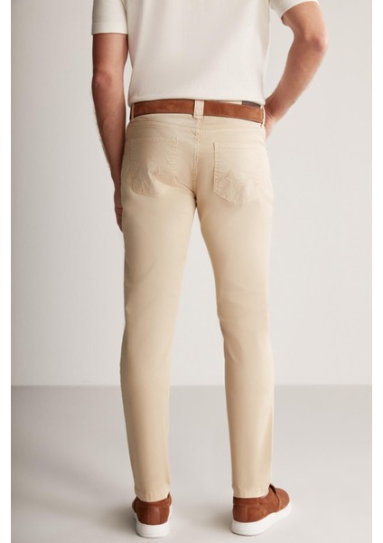 Slim Fit 5 Cep Kum Rengi Chino Pantolon