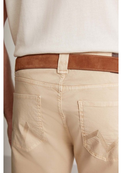 Slim Fit 5 Cep Kum Rengi Chino Pantolon
