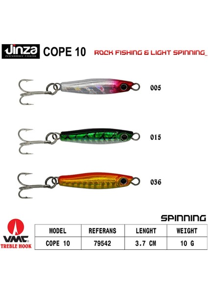 Jınza Cope 10G Baby Jig Color 036