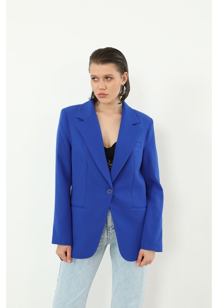 Retro Palazzo Ceket-Saks