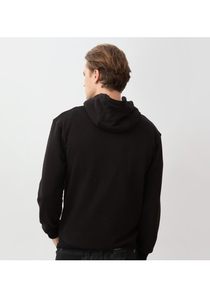 Aesir Kapüşonlu Sweatshirt Siyah