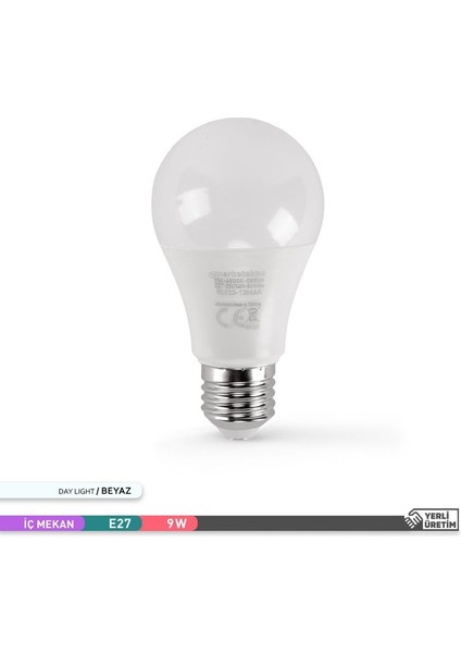 9W LED Ampul 6500K Beyaz Işık A60 E27 fiyatları