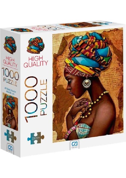 Ca Games Puzzle Afrikalı Kadın 1000 Parça