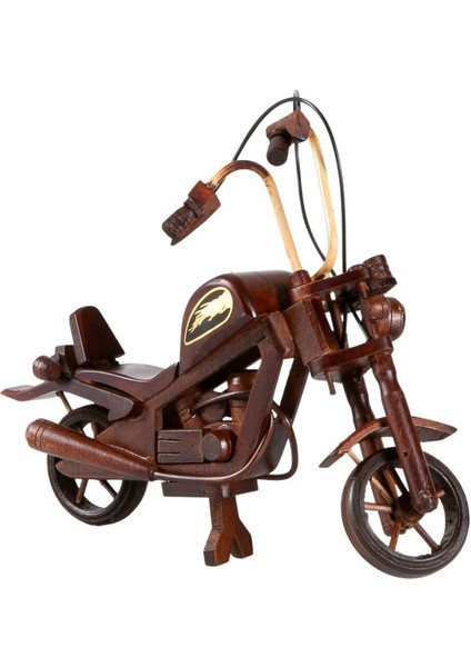 Dekoratif Ahşap Harley Davidson Motosiklet 20 cm