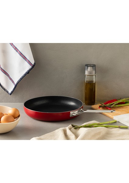 English Home Excellence Alüminyum Non-Stick Tava 26 cm Kırmızı