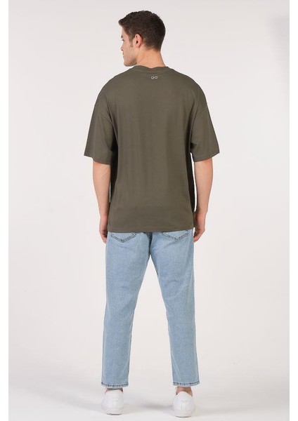 Oversize T-Shirt Gangster Panda Haki fırsatları