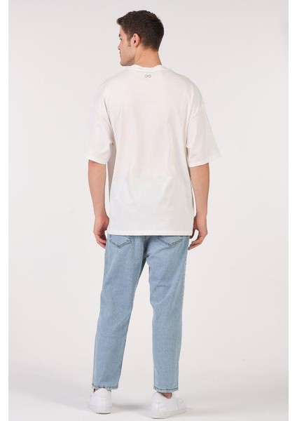 Oversize T-Shirt Drew Ekru indirimleri