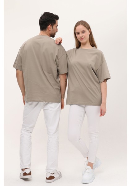 Kadın Erkek Oversize Bol Kalıp Basic T-Shirt modelleri
