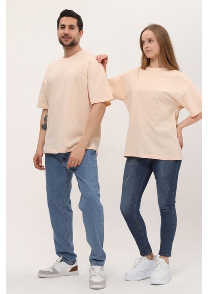 Kadın Erkek Oversize Bol Kalıp Basic T-Shirt indirimleri